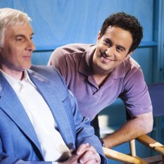 (L to R) Dan Castellaneta (“Aaron Spelling”) and Adam Korson (“Darren Starr”) star in the all-new Lifetime movie, The Unauthorized Melrose Place Story, premiering Saturday, October 10, at 8pm ET/PT Photo by Sergei Bachlakov Copyright 2015